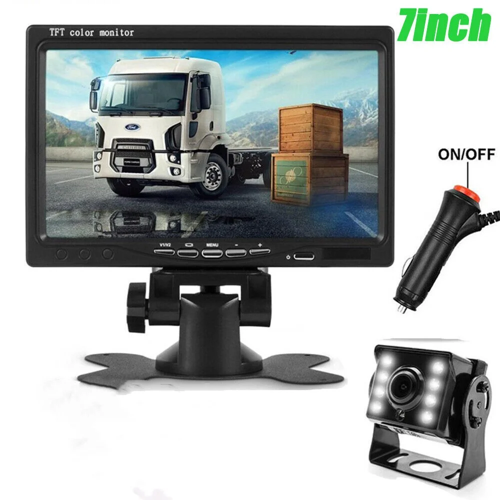 7 INCH DISPLAY MONITOR Car Rear View Camera For Truck Parking 7