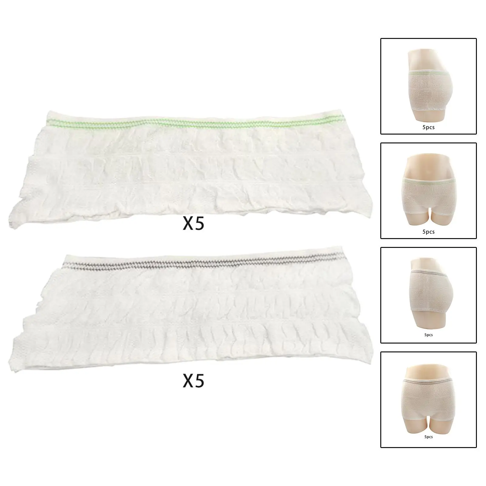 

5x Disposable Mesh Panties Stretch Protective Underwear for Hotel
