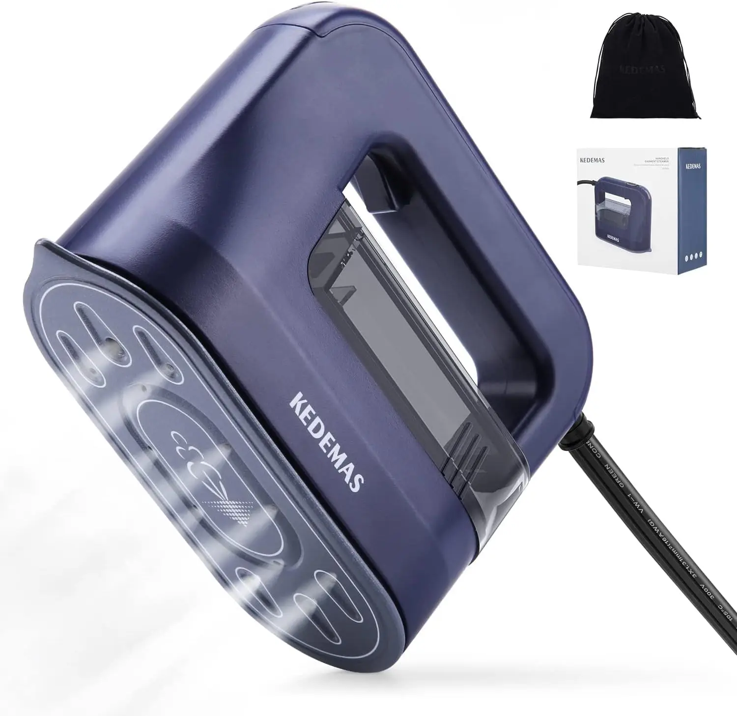 

Portable Travel Steamer Iron, 1300W Powerful Garment Steamer, 4-in-1 Horizontal/Vertical/Dry Ironing, Fast Heat-up in 40s