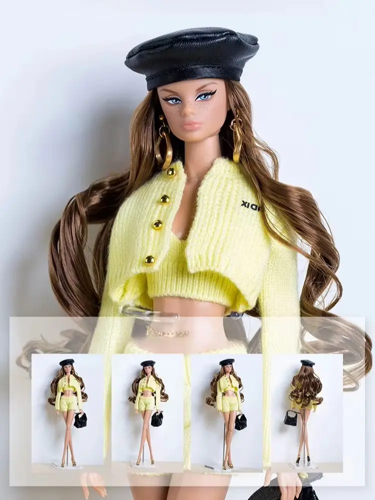 1 Paar 1/6 Supermodel-Puppen-Ohrringe, modisch, exquisit, mehrfarbig, 30 cm, für den täglichen Gebrauch, Perlenohrringe, Puppenzubehör