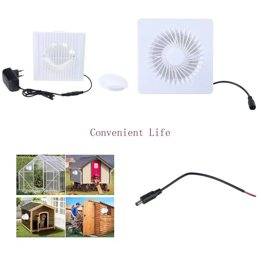 

L1EE 12V Extractor Fan Low Noise Inline Duct Hydroponic Air Blower Exhaust Fan for Home Bathroom Grow Room Ventilation