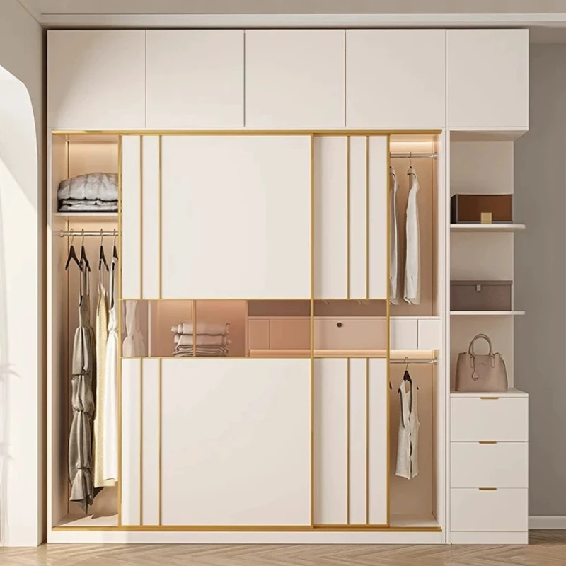 

Минималистичные открытые шкафы-купе для спальни, гардеробные системы с полками, мебель для дома, органайзеры для хранения, комоды