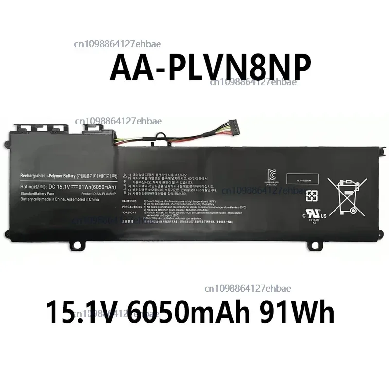 

AA-PLVN8NP 15,1 В, 6050 мАч, 91 Втч, аккумулятор для ноутбука Samsung ATIV Book 8 780Z5E NP870Z5G NP880Z5EFast ship