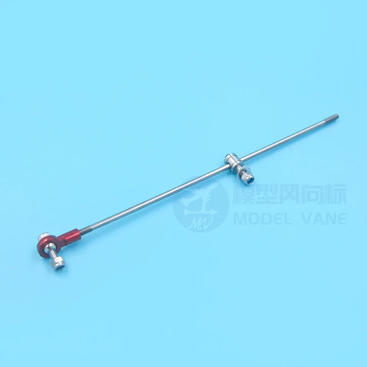 Model Boat Stainless Steel Rudder Connection Part 3mm Servo Linkage Set M3 Ball Joint+Stopper Adjuster+100-300mm Push Rod Kit