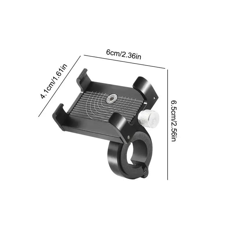 Supporto per telefono per bici Supporto per telefono per bicicletta Supporto per telefono cellulare per bici Supporto per smartphone per bici Clip per telefono per bicicletta in lega di alluminio per