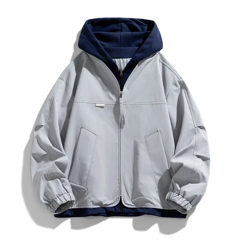 

Men Streetwear Retro Fashion Loose Casual Spring Autumn Bomber Cargo Jacket Cityboy Plus Size Varsity Jacket Coat Outerwear 5811