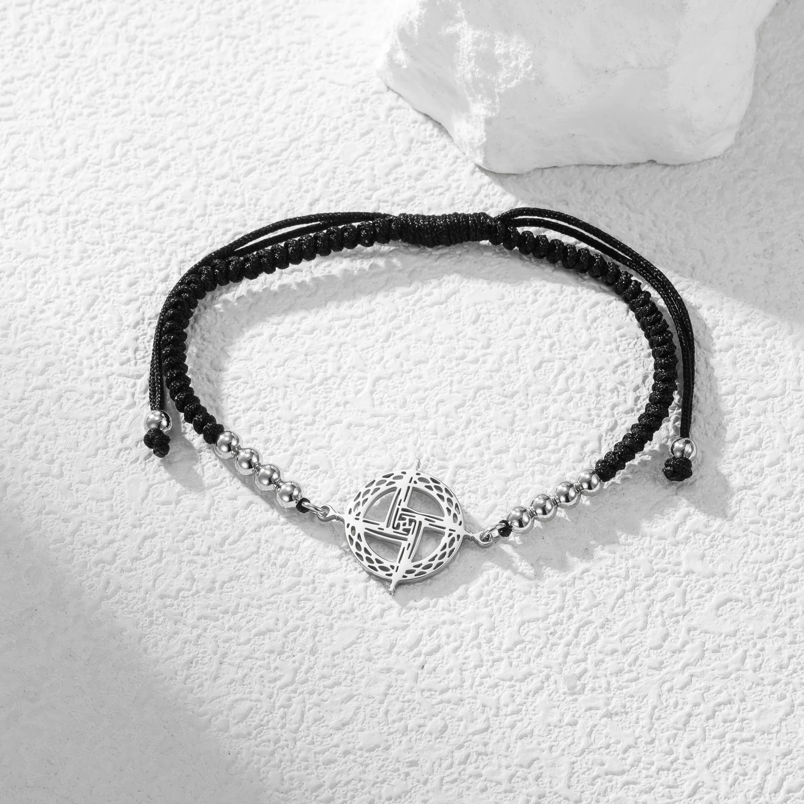 Kkjoy Slawisches Sonnensymbol Charm-Armband Edelstahl-Armband Heidnisches Slawisches Schutzzeichen Schmuck Geschenk für Heiden-Liebhaber – Detail 19