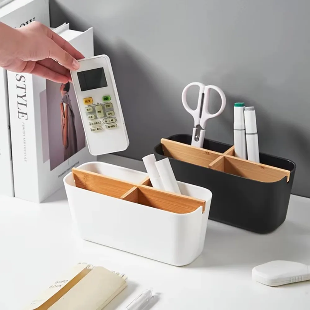 New Multifunction Remote Controller Storage Box Cosmetic Storage Plastic Desktop Storage Box Living Room Organizer