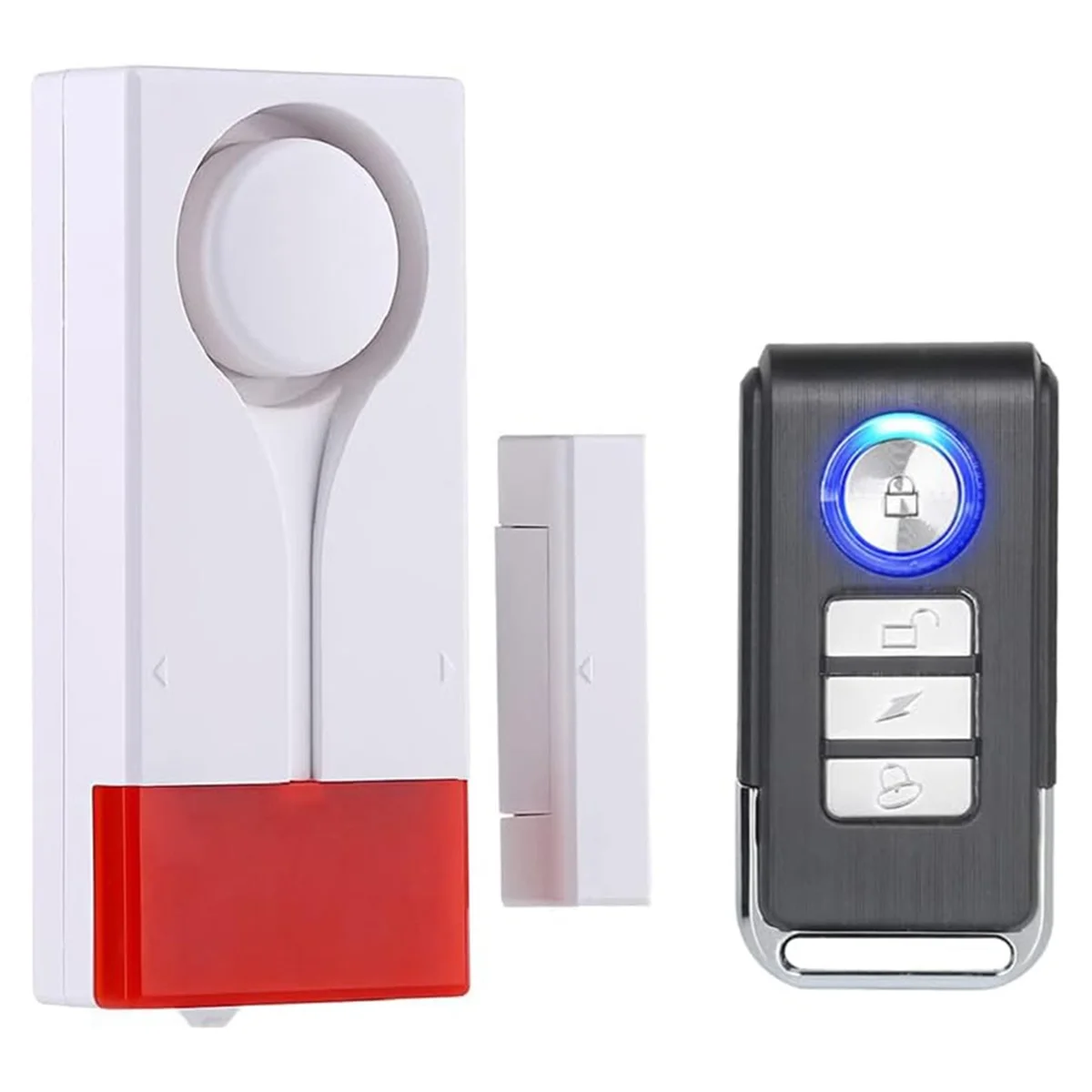 Door Window Open Alarm, Wireless Remote Control Magnetic Sensor Chime Anti Theft Home Security DIY Protection-Elect