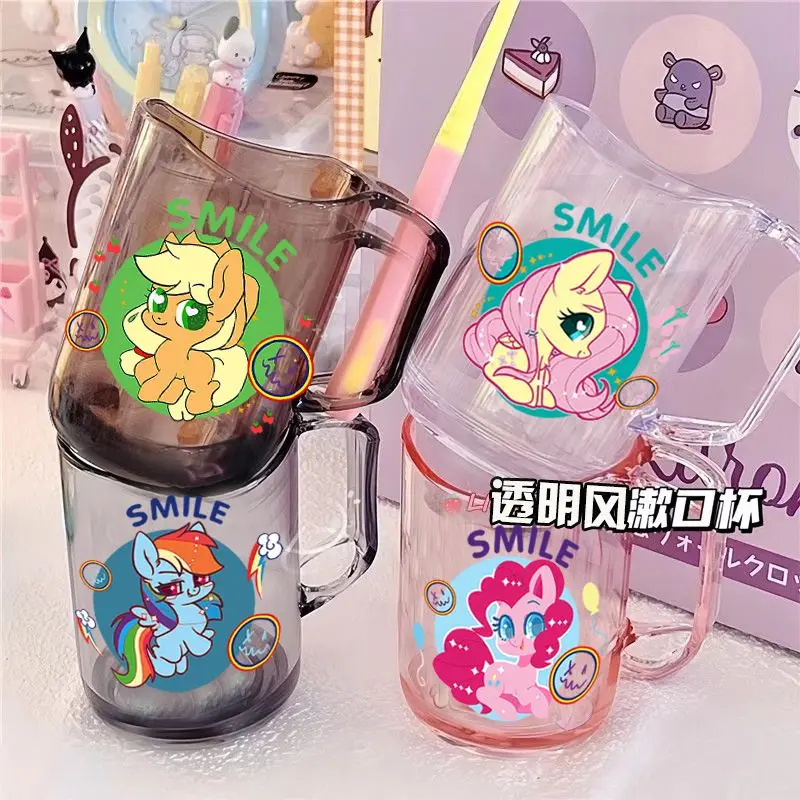 

New Kawaii My Little Pony Toothbrush Cup Pinkie Pie Fluttershy Rainbow Dash Cartoon Cartoon Plastic Wash Cup Bathroom Gift Toy