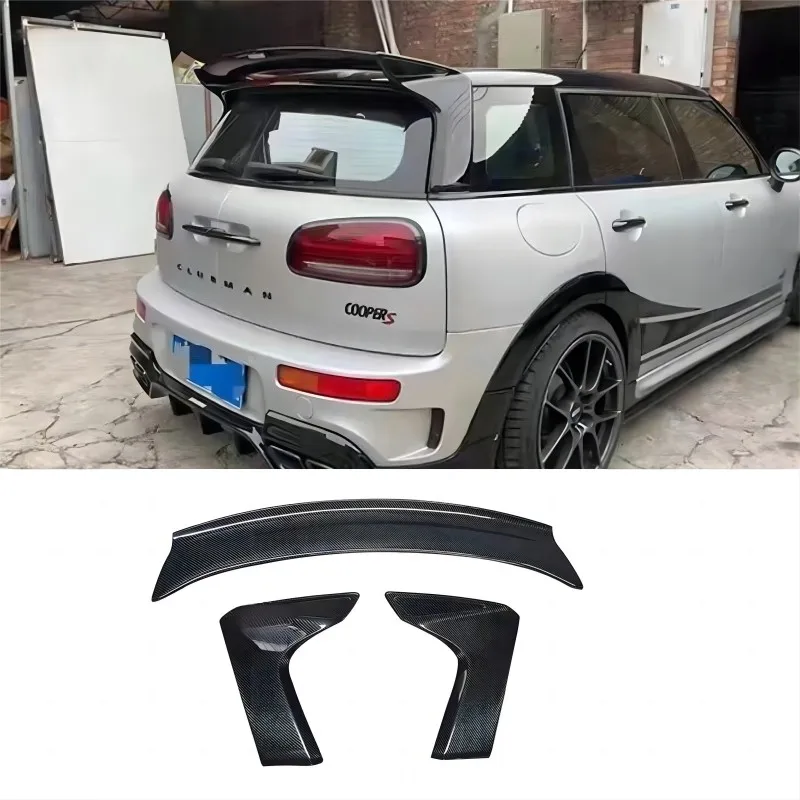 

For BMW MINI F54 CLUBMAN COOPER S JCW AG Style Spoiler Real Carbon Fiber Three-stage Type Car Tuning Accsesories FRP 2015+