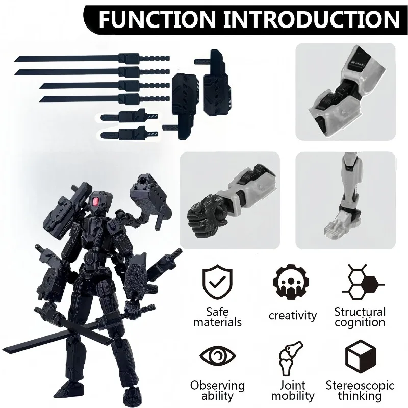 

13 Jointed 3D Printed Shuguang Doll Poseable Action Figure Movable DIY Full Body Model Toy Stress Relief Collectible 2026 New