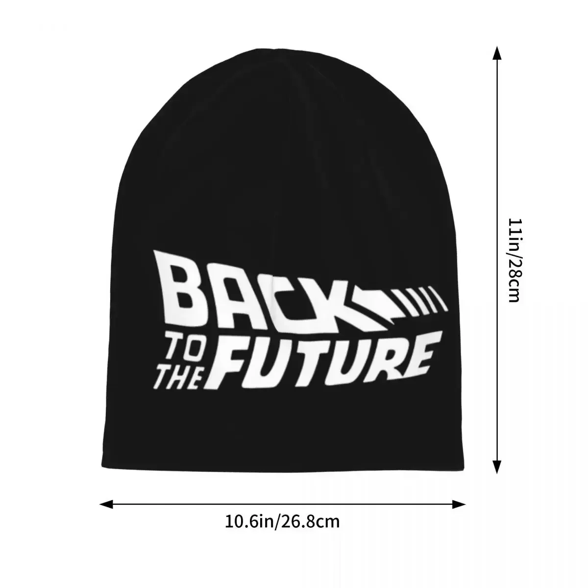 Gorros retrô unissex de volta para o futuro, gorro de malha, chapéu quente, gorros adultos, moda para outono e inverno