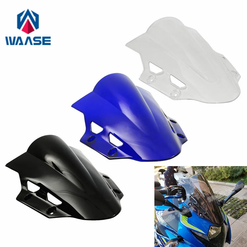 

waase For Suzuki GSX-250R GSXR250 GSX250R 2017-2019 2020 2021 2022 2023 2024 Double Bubble Windscreen Windshield Shield Screen