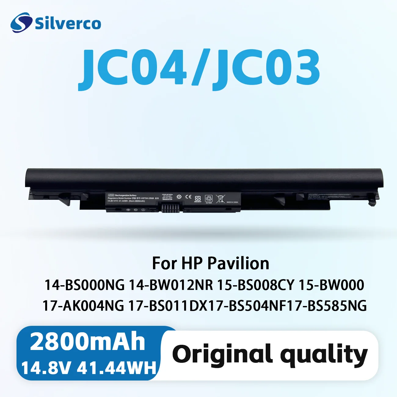 JC04 JC03 Battery for HP Pavilion Spare 919700-850 15-bs0xx 17-bs0xxx 15-bs1xx 15-bw0xx 17z-ak000 17-ak0xx 17-bs062st 17-bs020nr