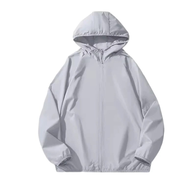 軽量で通気性のあるアイスシルクアウトドアジャケットメンズ夏 2024 カジュアルルーズフィットファッショナブルな日焼け防止服