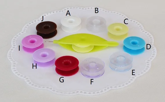 Colored plastic Bobbins for LIZBETH AERLIT tatting shuttles  1order=1bag=5pieces