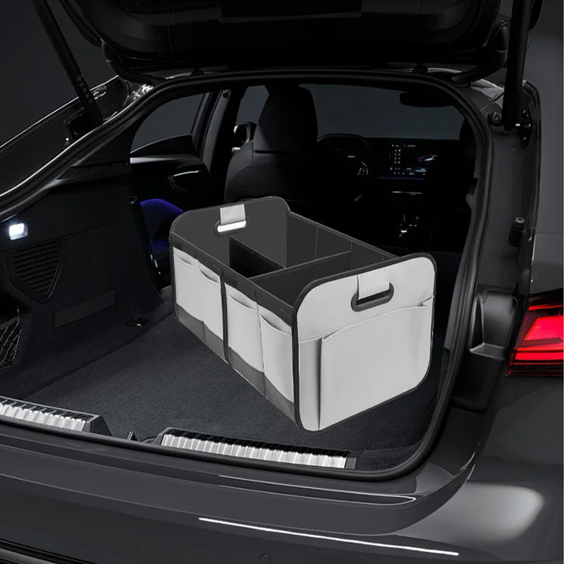 

Large Car Trunk Organizer for Storage Reinforced Handles Foldable Organizer for Car Trunk Waterproof Oxford Organizer Bag