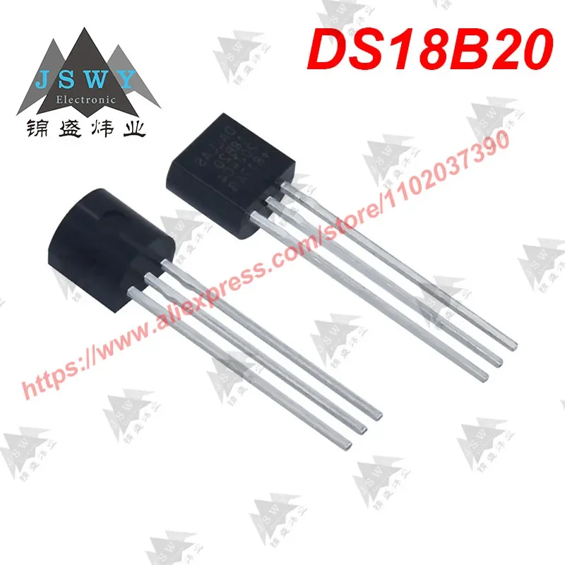 DS1820 Programmable digital thermometer/temperature sensor temperature acquisition DS18B20 1-5M IC Chip for PCB BOM arduino