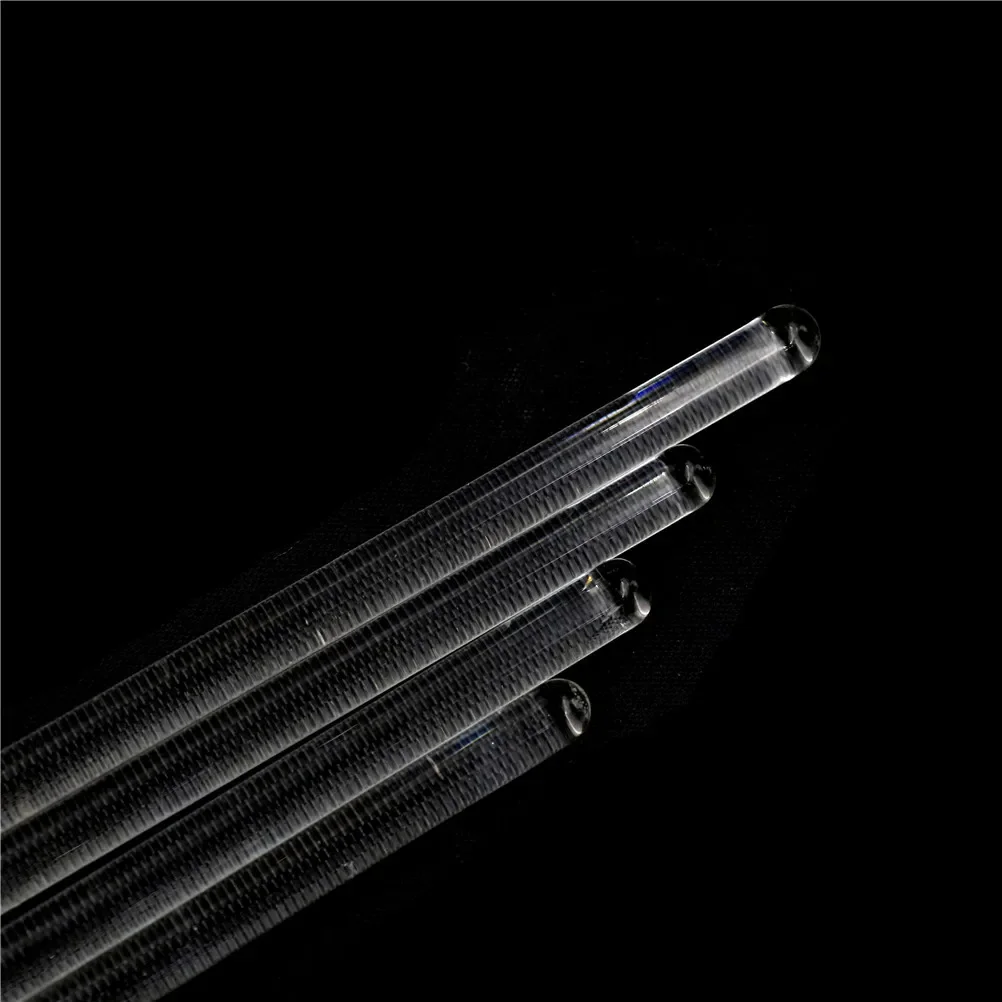 4pcs Glass Stirring Rod Transparent Lab Stirring Stick Muddler Glass Stirrer For Scientific Experiment