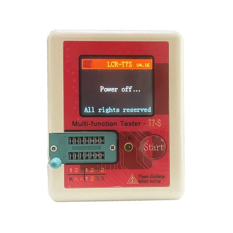 Eccellente-Nuovo tester per transistor ad alta precisione LCR-TC7S Tester di resistenza di capacità multimetro per componenti schermo a colori
