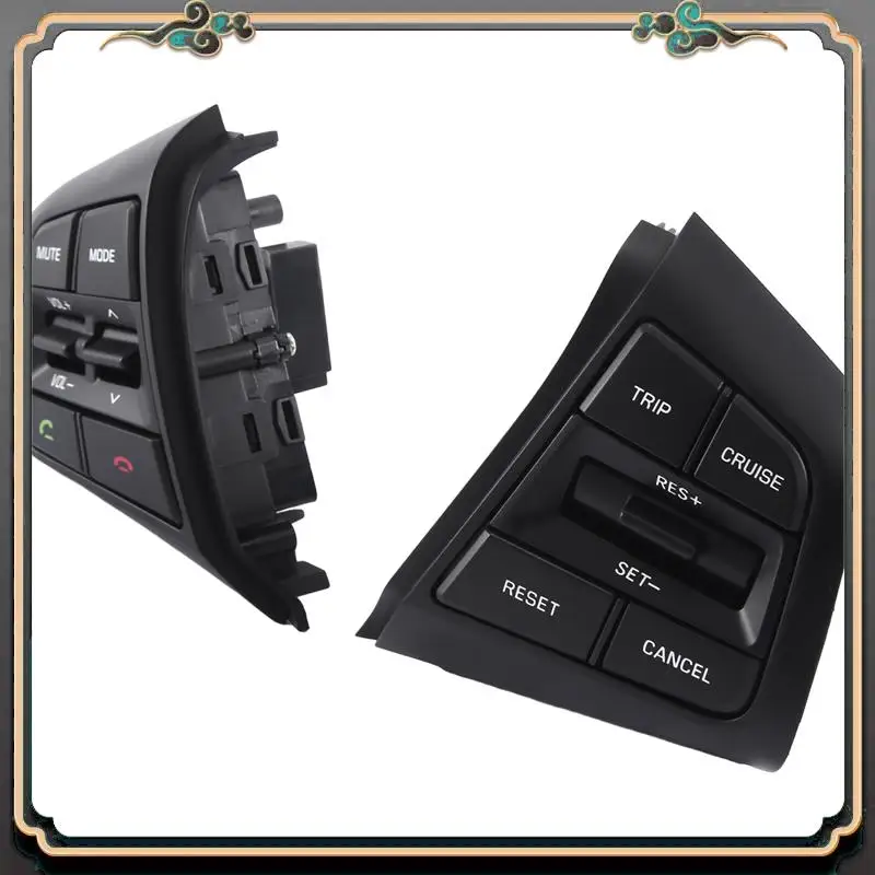 

M45K-Steering Wheel Cruise Control Buttons Black ABS Automotive Supplies For Hyundai Creta Ix25 1.6L For Creta Ix25 2.0 L