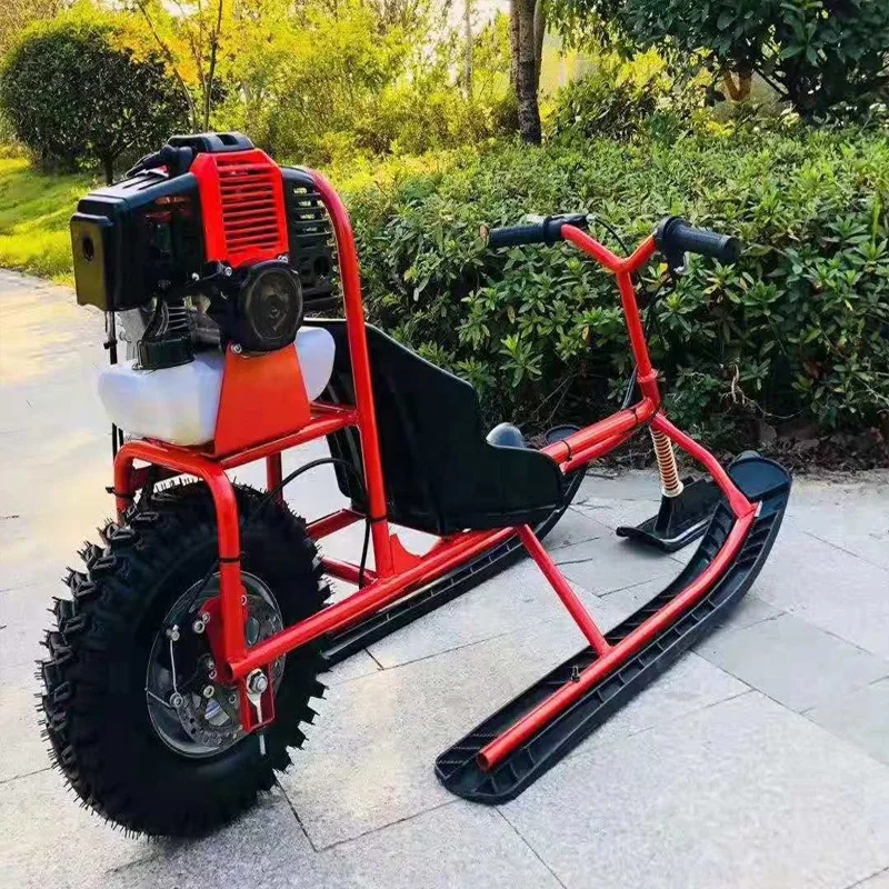 

Snowmobile Electric Petrol Amusement Ski Car Vehicle Kids Playground Snow Sledge Snowmobile Children Skiing Equipments