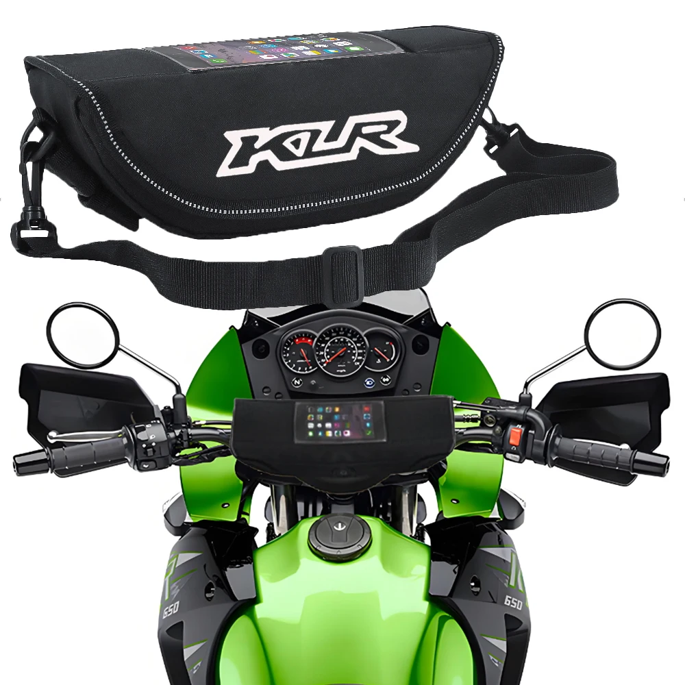 For Kawasaki KLR650 KLR650S 2010-2023 Motorcycle faucet bag storage travel bag mobile phone waterproof bag handle tool bag