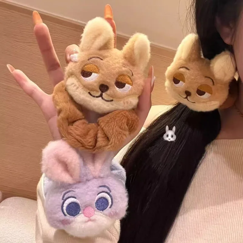 Leuke Judy Nick Pluche Haarbanden Dames Pluizige Pluche Zootopia Bunny Fox Haarbanden Haaraccessoires Kerstcadeau