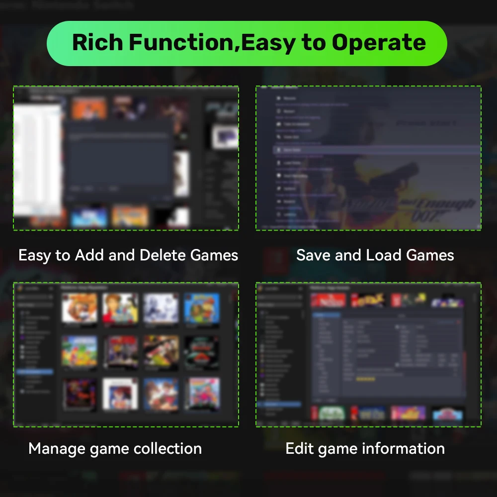 JMachen Launchbox 3TB Gaming HDD with 10107 Games 32 Emulators for XBOX/XBOX ONE/PS4/PS3/Switch/WiiU Game Console for Win8/10/11