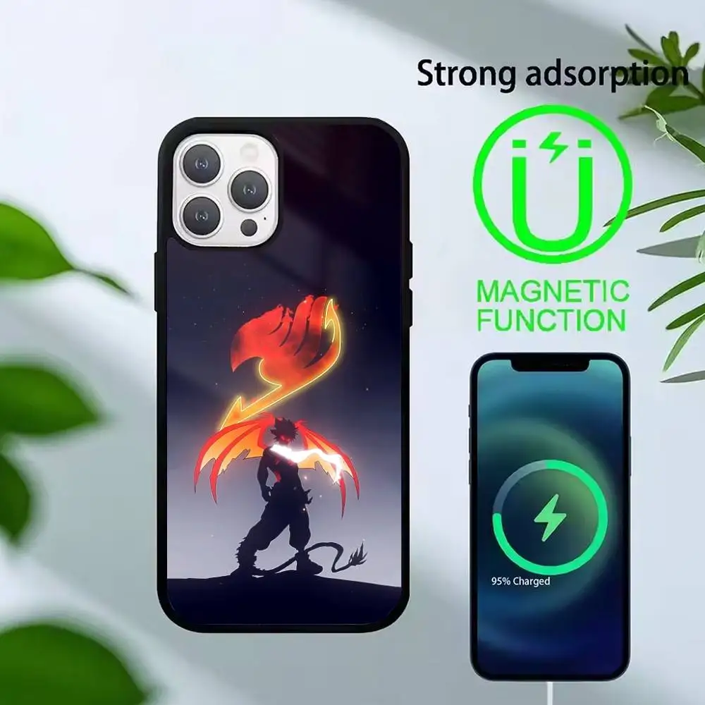 ANIME F-FAIRY TAIL Phone Case For iPhone 17,16,15,14,13,Pro,Max,Plus,Magnetic For Magsafe Wireless Charging