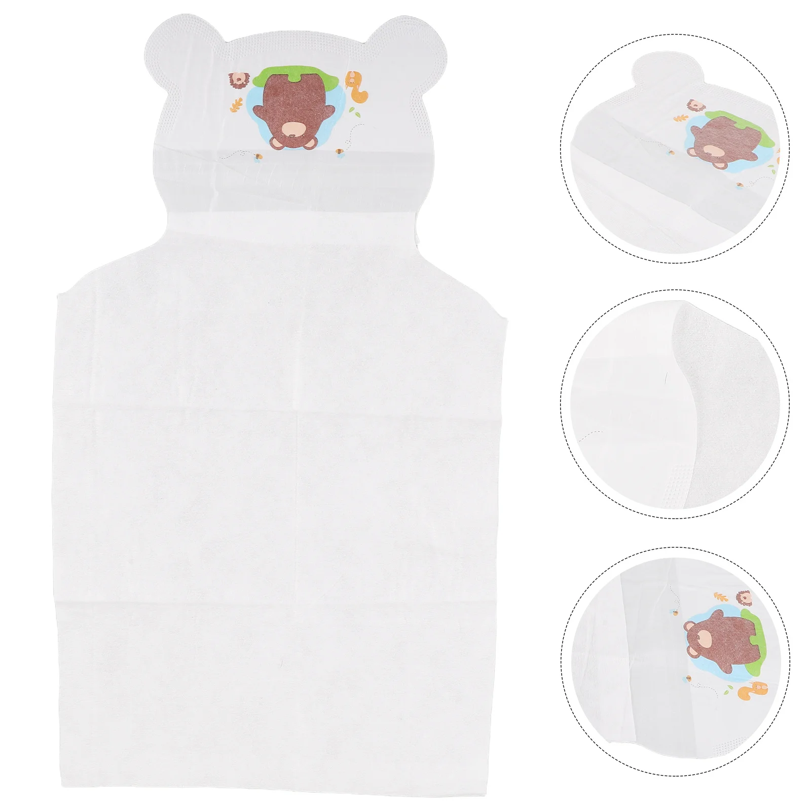 

10pcs Baby Sweat Absorbent Towel Cotton Soft Infant Back Wet Pad Wipes For Boys Girls Daycare Home Use Newborn Toddler