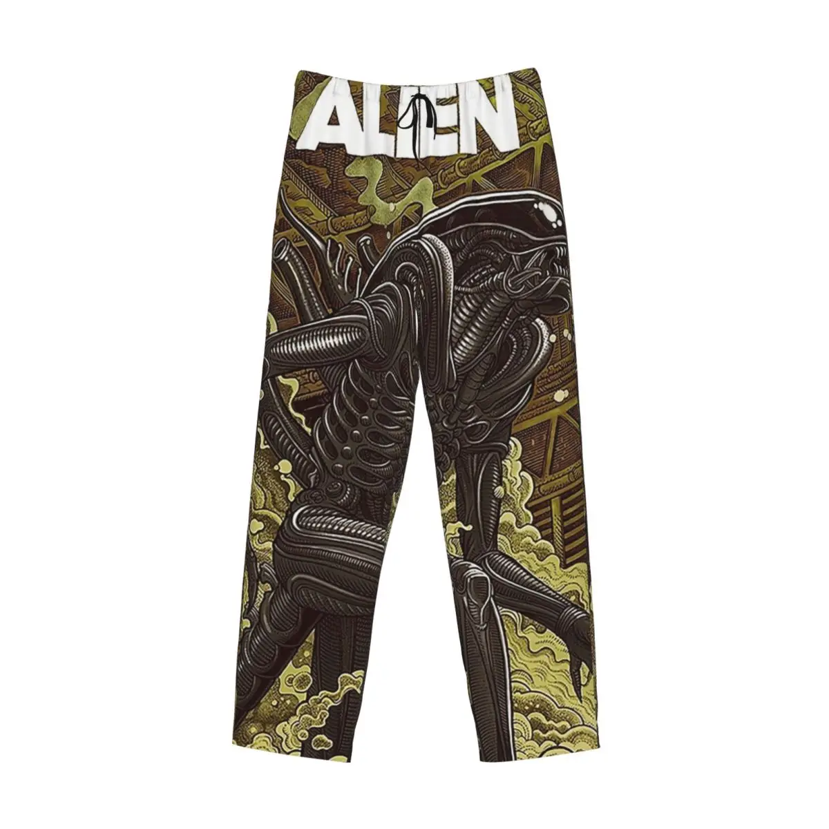 Custom Movie Alien Pajama Pants Men Sleepwear Sleep Lounge Bottoms with Pockets