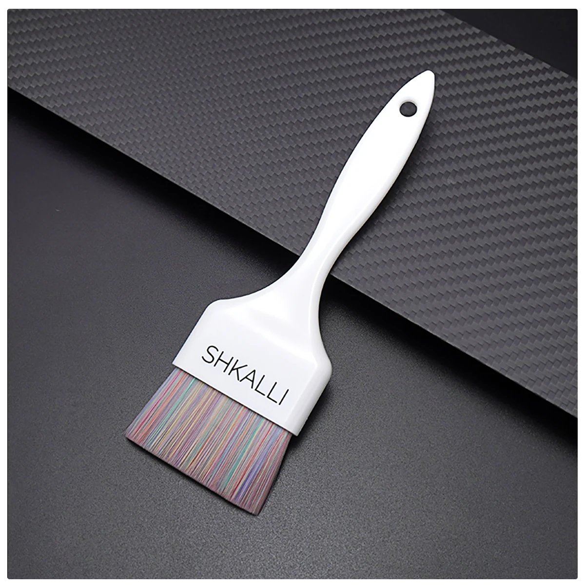SHKALLI Balayage Pinselset Farbenfrohe Weiche Bürsten Färbeschüssel Werkzeugset zum Aufhellen der Haare – Detail 16