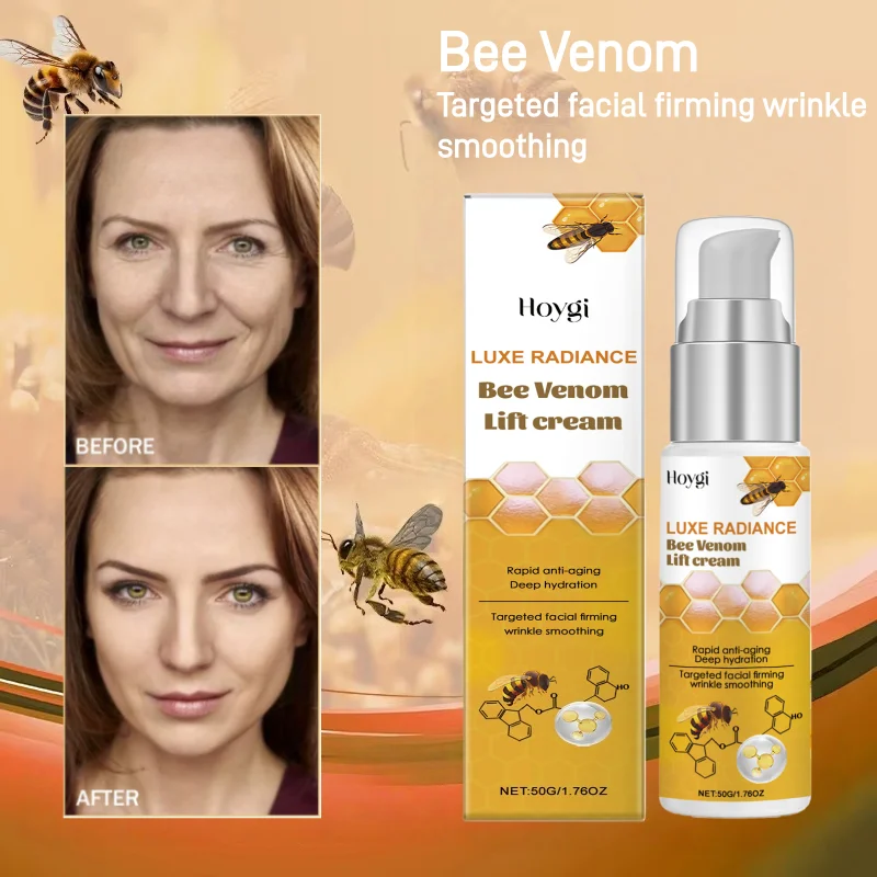 

Крем для лица с пчелиным ядом: удаление морщин, лифтинг, укрепление, улучшение состояния кожи, подтяжка, питание, восстановление, антивозрастной уход, увлажнение.