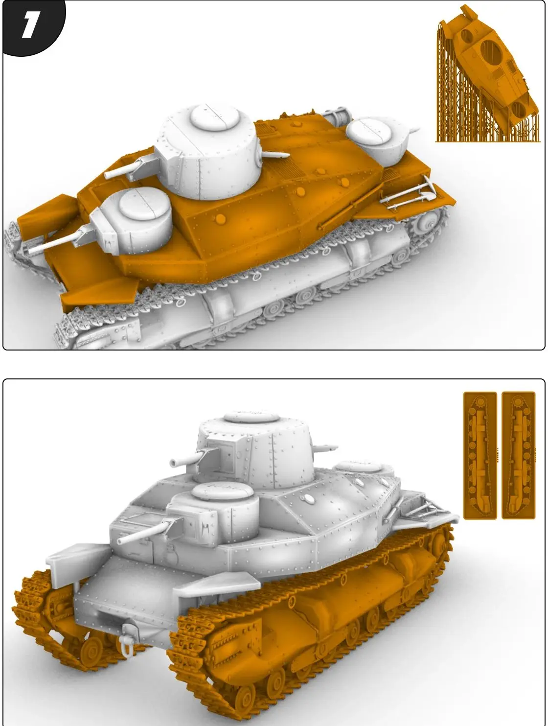 

IJA Type95 тяжелый танк SSMODEL SS624 1/56 1/72 1/100 15 мм WarGaming 28 мм комплект военной модели