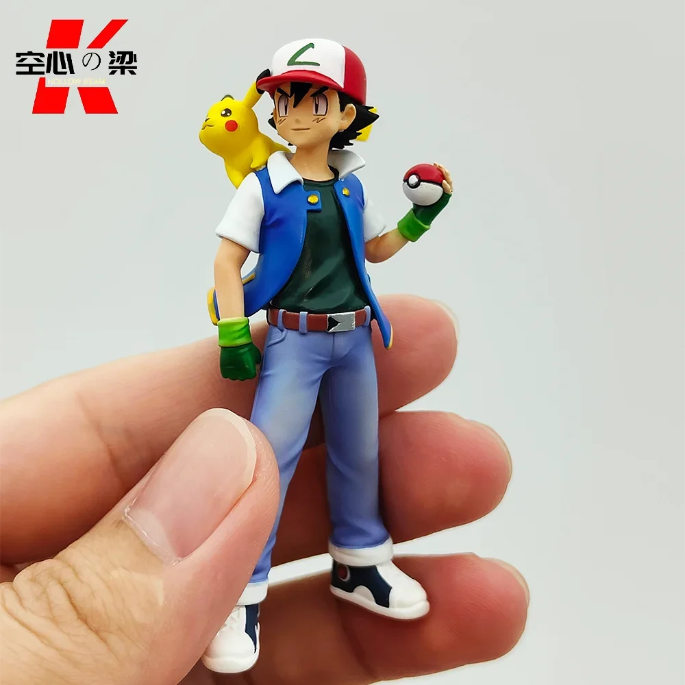 [Welt im Maßstab 1:20] Ash Ketchum & Pikachu & Serena Spielzeugfigur Dekoration