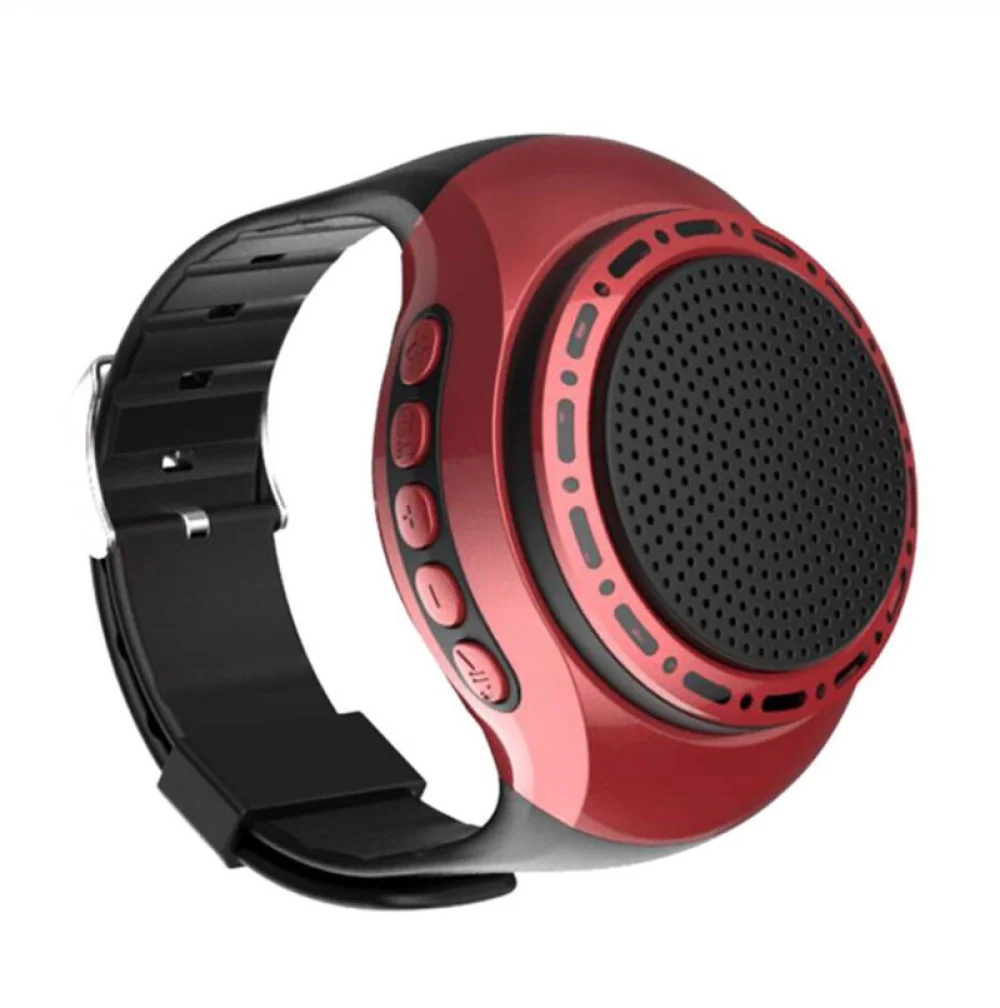 Portable U6 Speaker Bluetooth-compatible Card with Radio FM Outdoor Sports Running LED Colorful