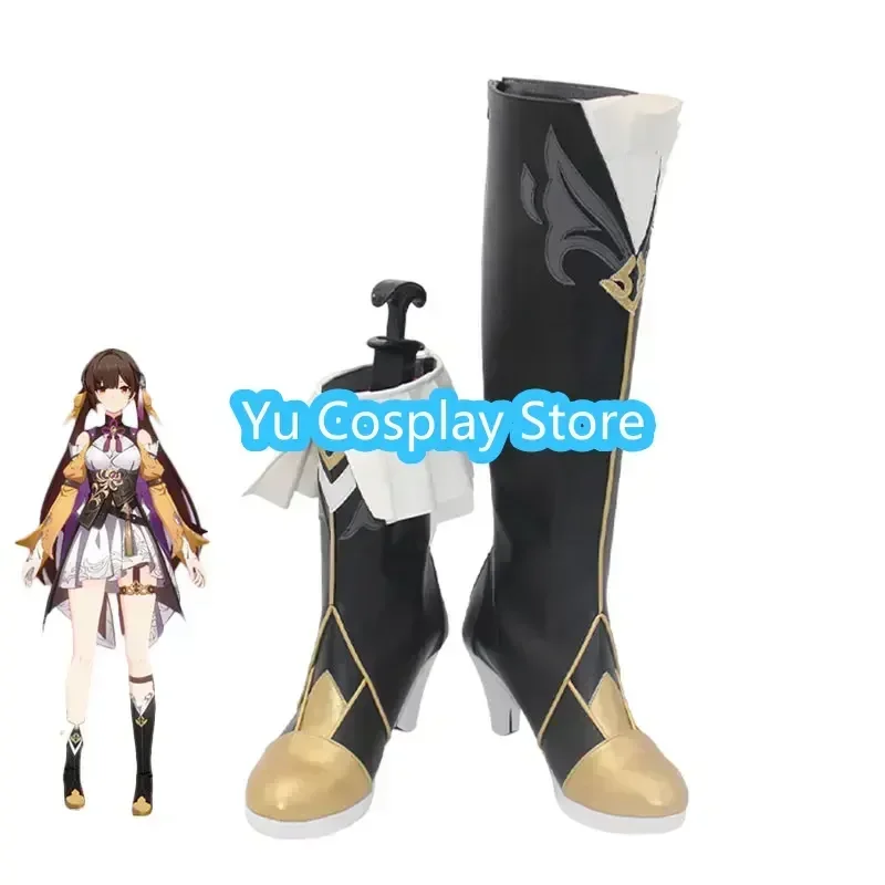 

Yu-Cosplay Game Honkai: Star Rail Sushang Cosplay Shoes Halloween Carnival Boots Anime PU Leather Shoes Cosplay Props Custom