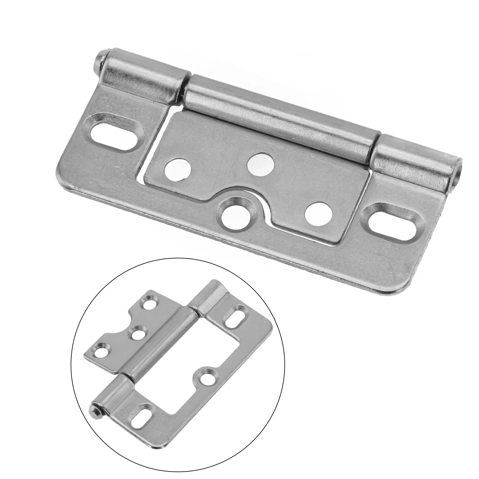 1pc Iron Flush Door Hinges For Cupboard Wardrobe Cabinet Louvre Doors Cabinet Door Female Hinge Door And Window Accessories