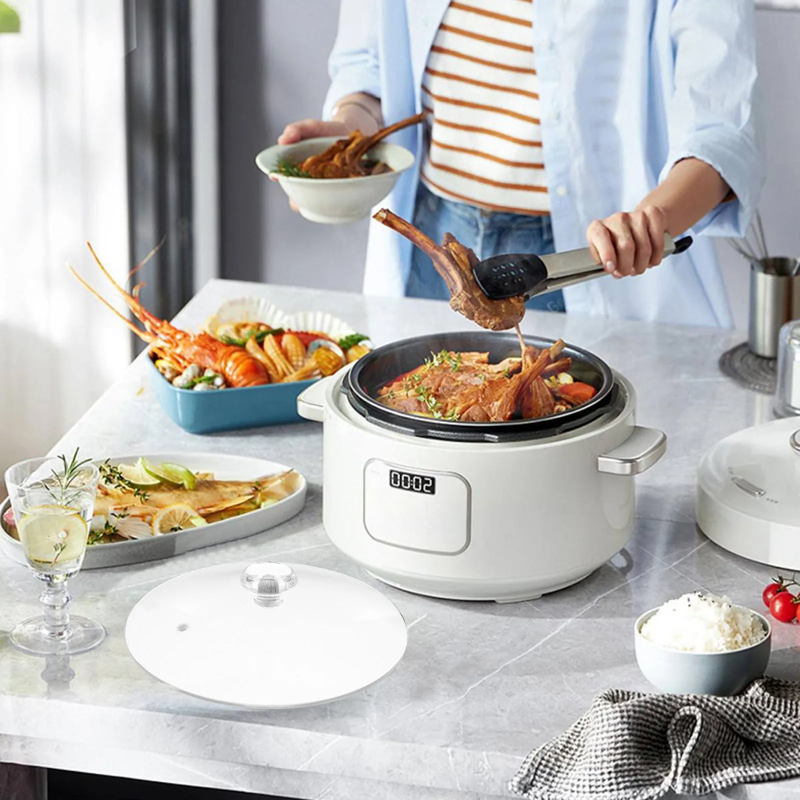 Tapa Universal de Vidrio para Olla, Resistente al Calor, Transparente, con Ventilación para Liberar Vapor, Repuesto para Sartenes y Ollas