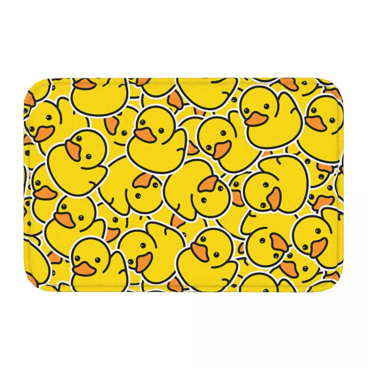 Gothic Anti-Slip Door Mat Yellow Classic Rubber Duck Bath Kitchen  Prayer Rug Interior Modern Decor