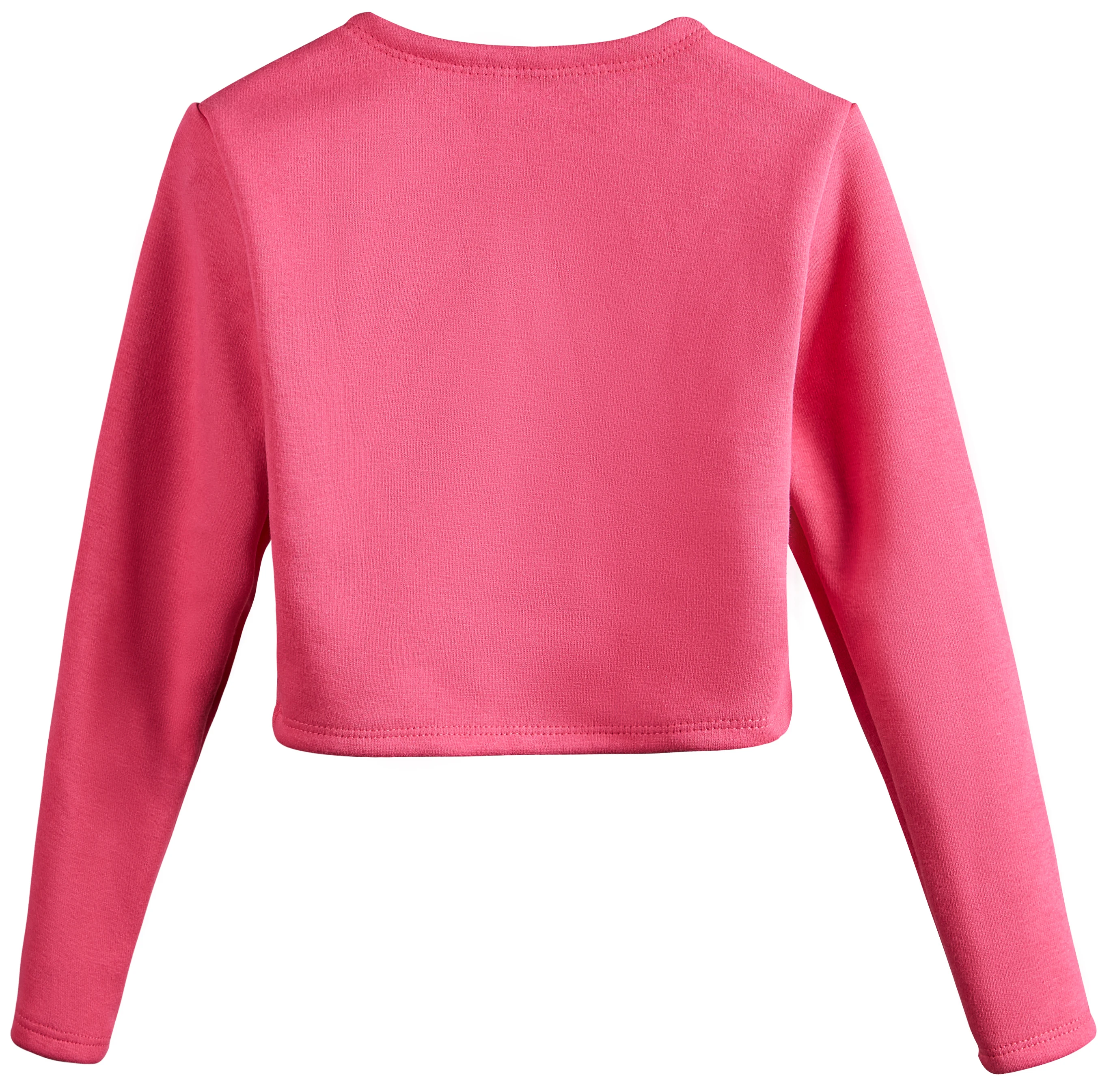 DANSHOW Girls Ballet Wrap Tops Kids Long Sleeve Dance Sweater,Velvet Inner