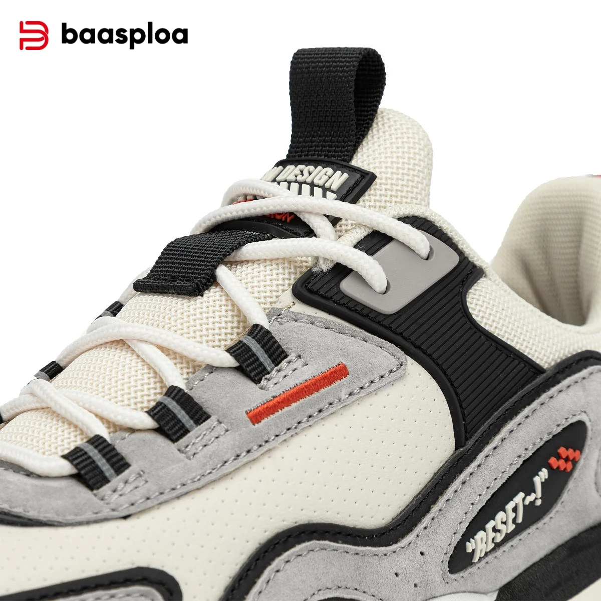 Baasploa ผู้ชายรองเท้าผ้าใบรองเท้าวิ่งรองเท้าลื่น Breathable Casual เดินรองเท้าสบายรองเท้าผ้าใบหนังชายรองเท้ากันน้ํา