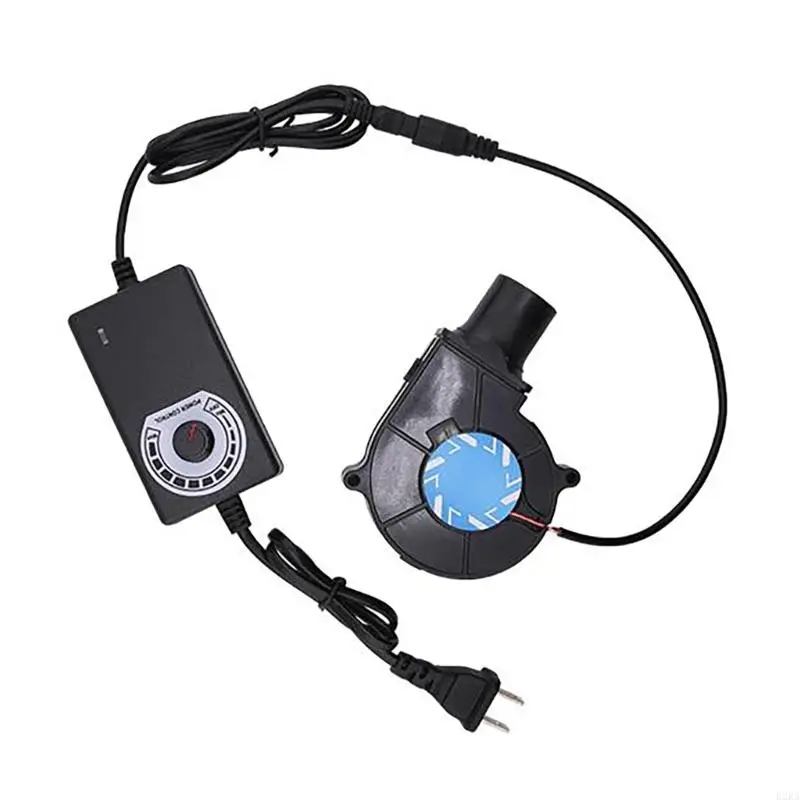 Вентилятор BBQ Air Blower 12V Большой поток воздуха 100-240V с вареньем вентилятора с переменной скоростью пикники.