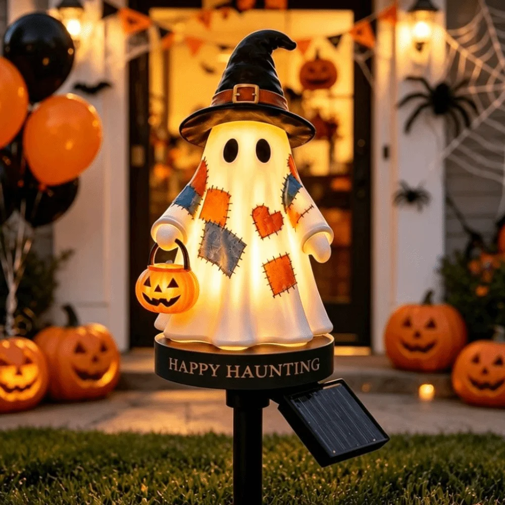 Waterproof Solar Garden Stake Lights Auto On/Off LED Garden Light Solar Lawn Light Ghost Shape Unique Shape Solar Path Light