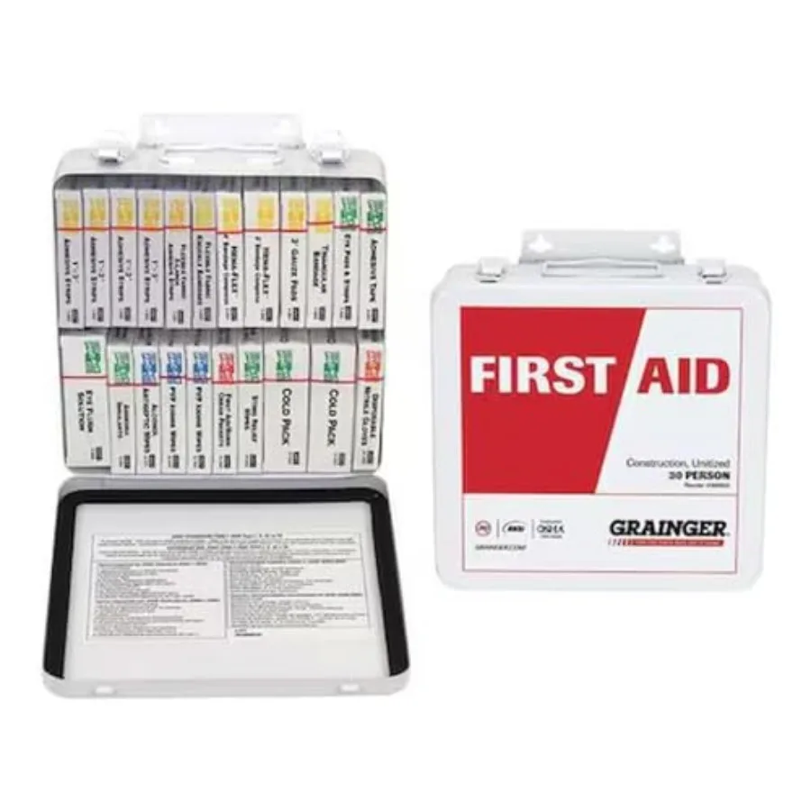 

First Aid Kit w/House, 163pcs, 3x10, WHT