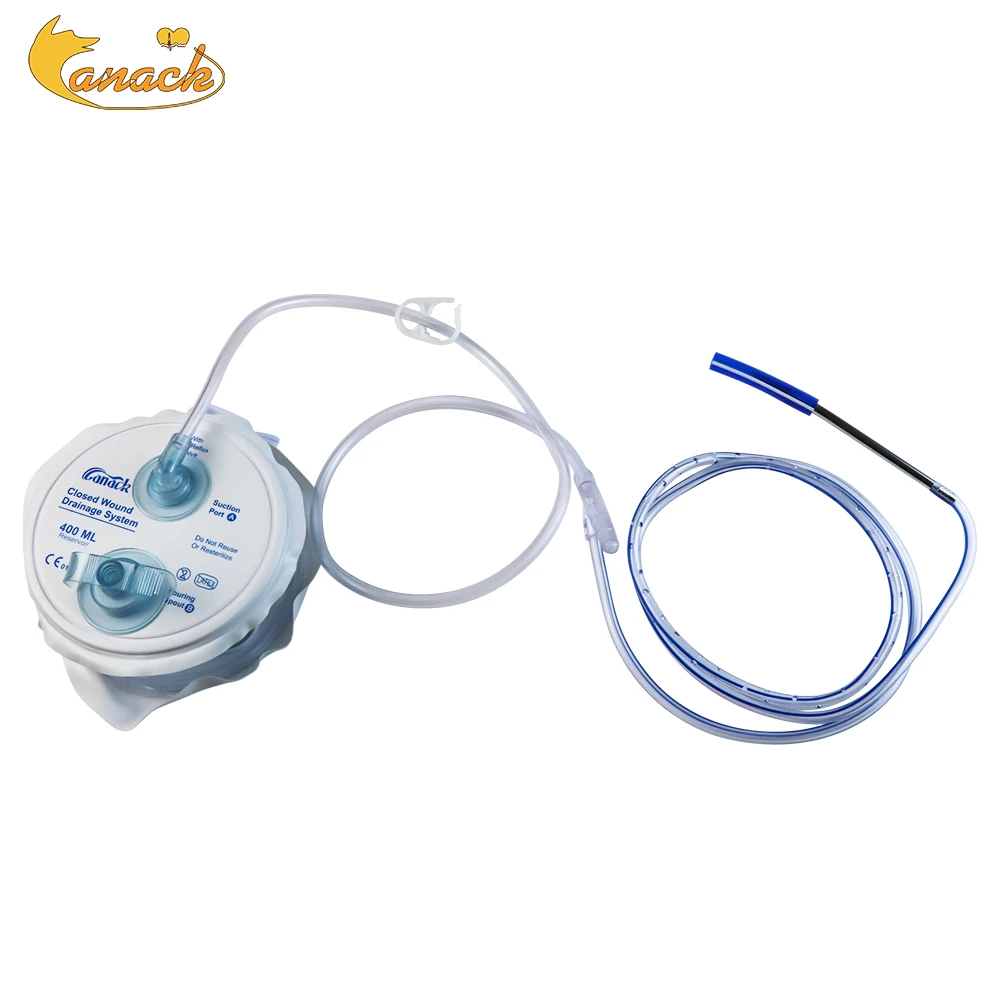 

Закрытая дренажная система для ран с пружинным устройством отрицательного давления, дренажная трубка из ПВХ медицинского класса, аксессуары для хирургии и практики