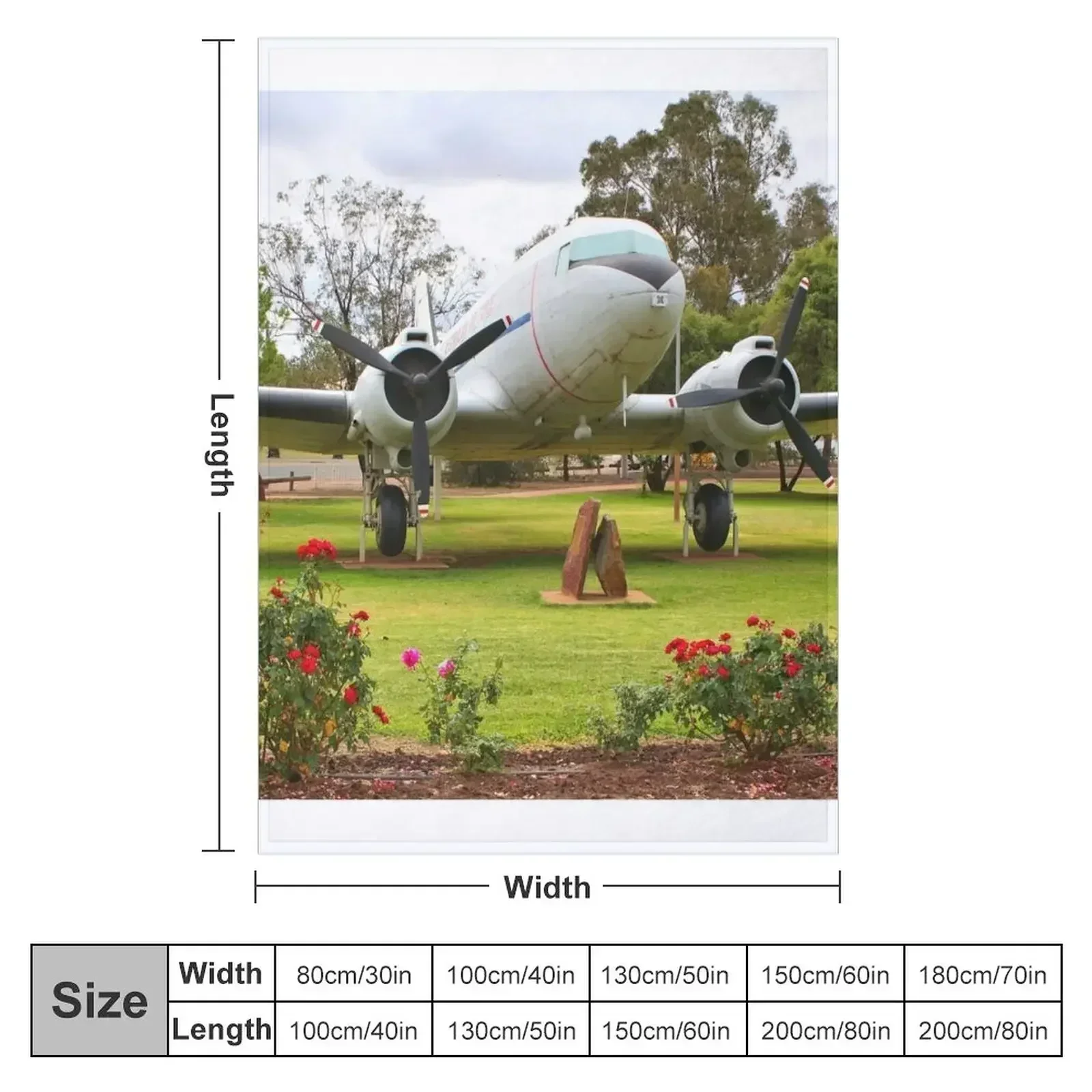 Douglas DC3 Dakota aircraft, Australia Throw Blanket Luxury Designer Tourist Blankets