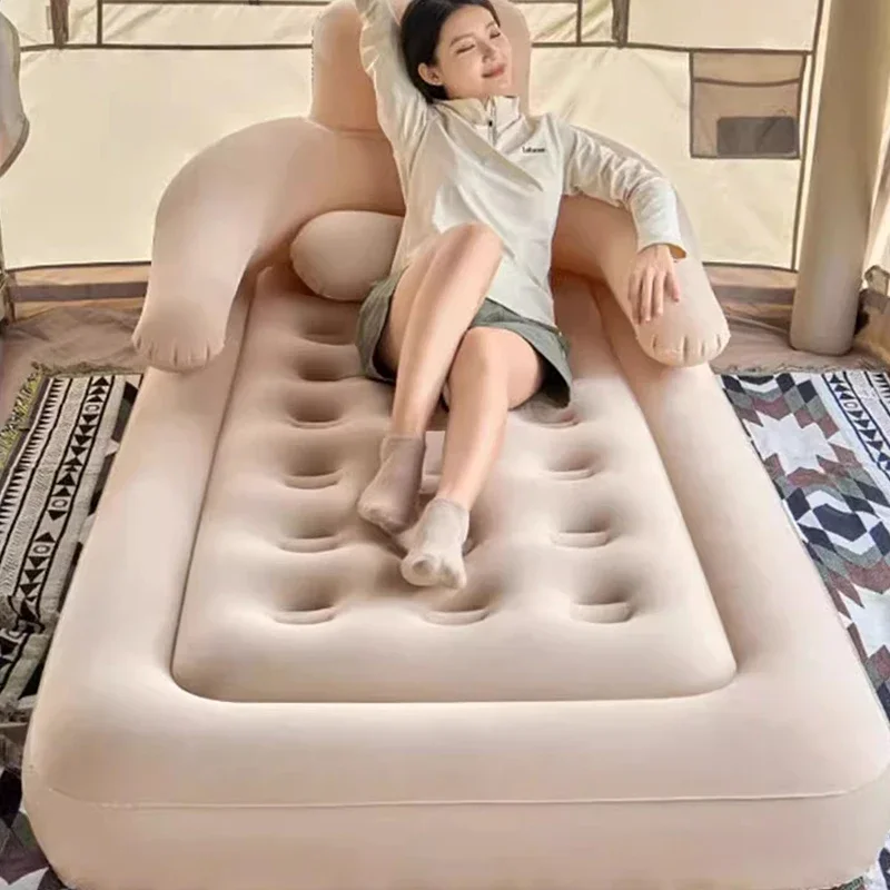 Capsule Inflatable Bed Queen Space Saving Portable Camping Princess Bed Folding Sun Sleeping Girls Muebles Unique Furniture